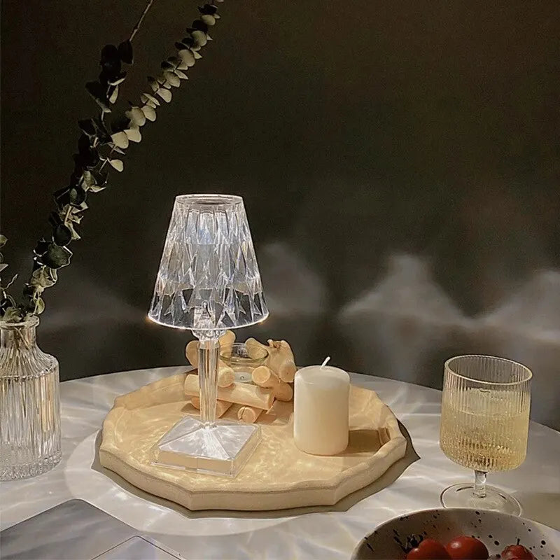 Lampe de table diamant LED